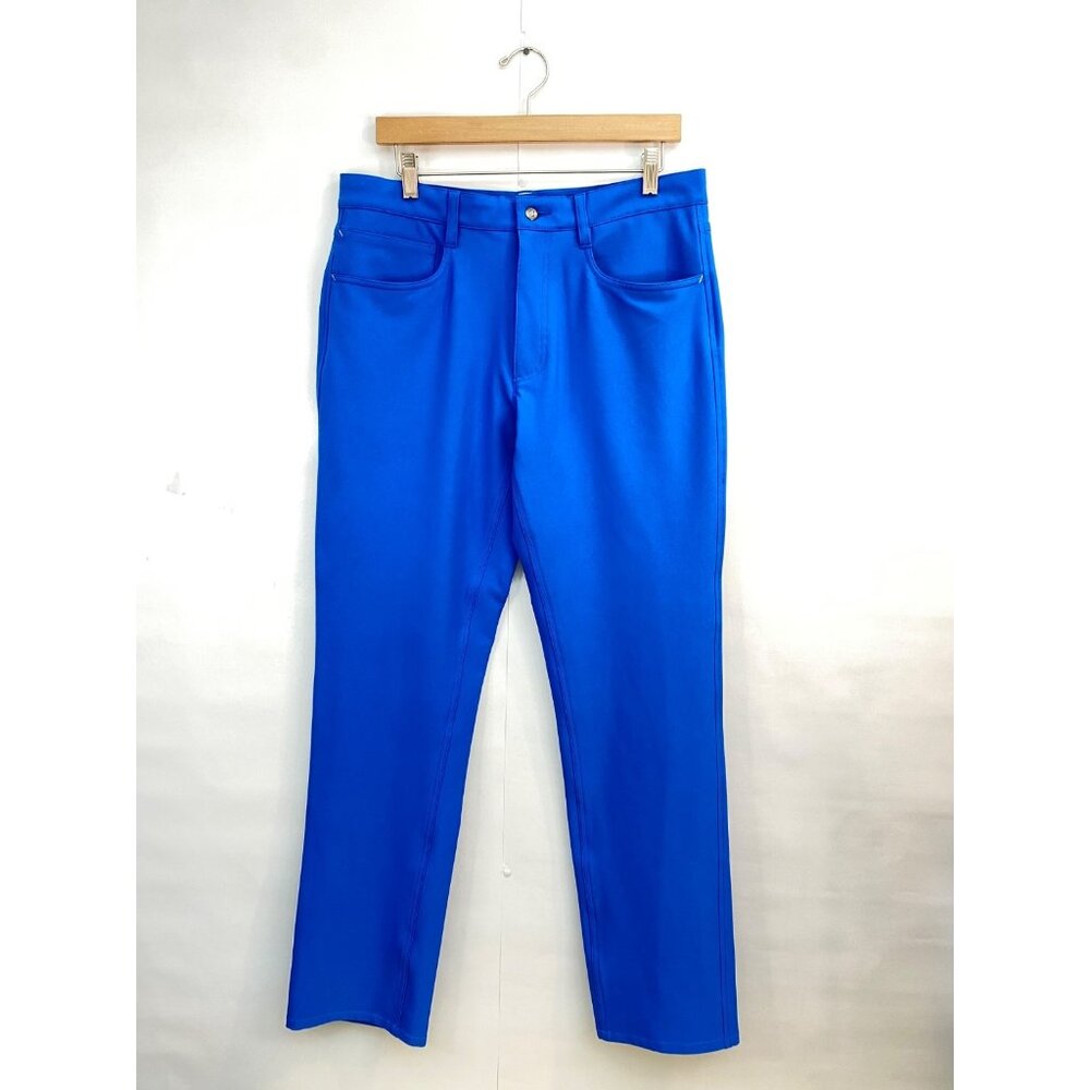 FJ Footjoy Men's Athletic Fit Performance Golf Pant Bright Blue Size 33x34